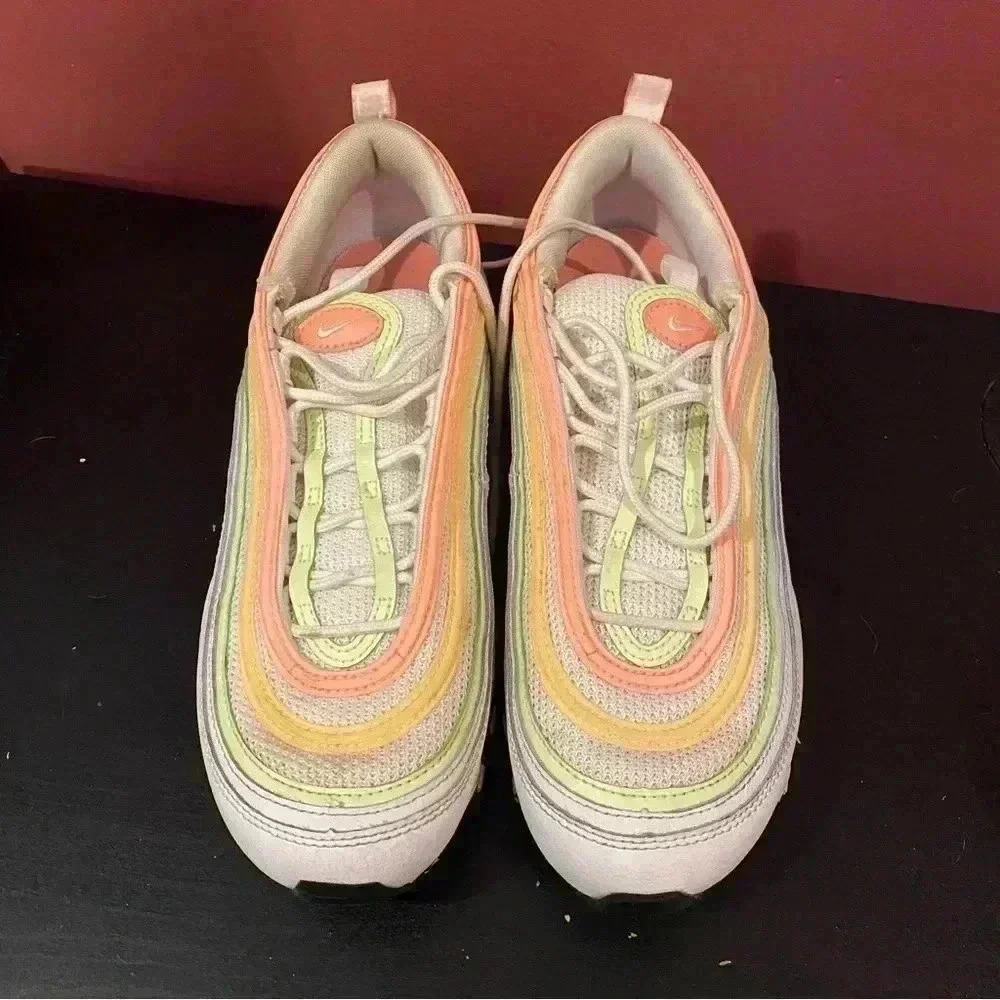 Nike Women’s Athletic Sneakers in Pastel Pink, Yellow & Cream